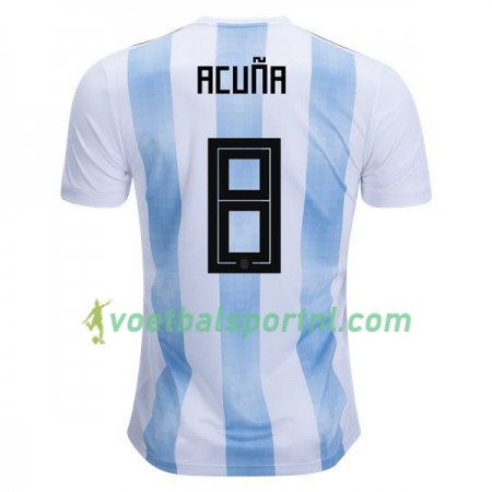 Argentinië Acuna 8 Thuis Shirt WK voetbal 2018